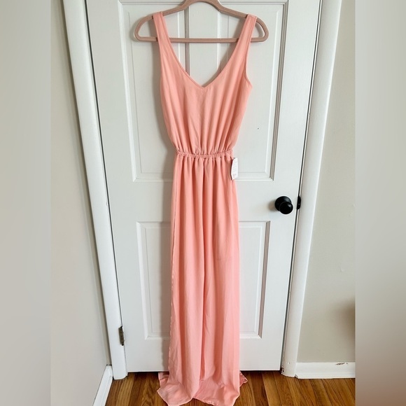 Show Me Your Mumu | Kendall Maxi Dress Frosty Pink Crisp size XXS - Picture 5 of 9